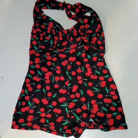 Glam Swimwear women's S oneiece 🍒 cherry design vintage style Swimwear - Picture 5 of 9